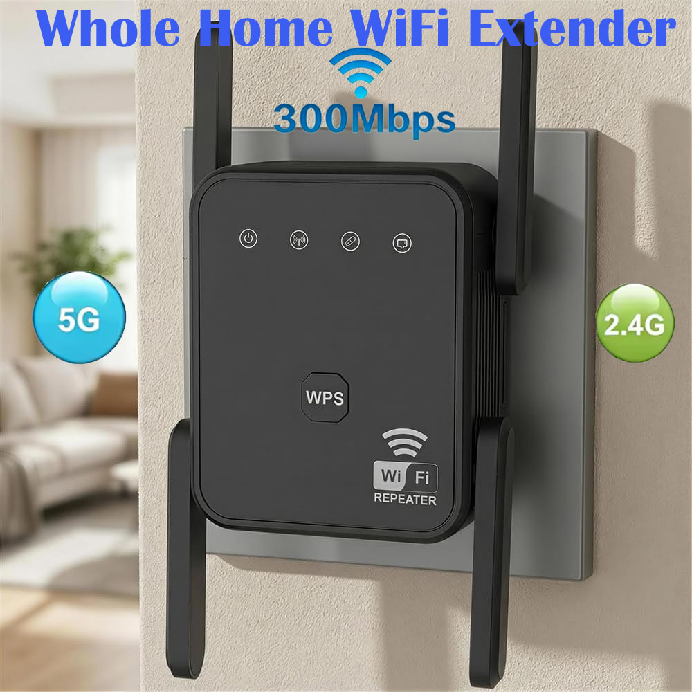 Wifi Range Extender - 2026 Nieuwe WiFi Repeater 300Mbps 2.4GHz