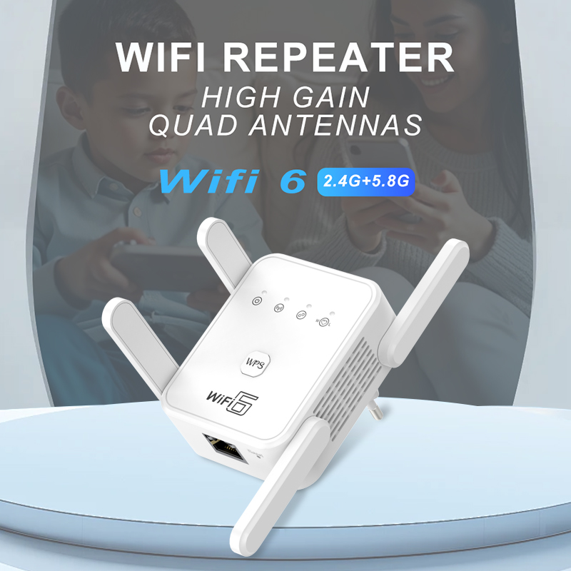 Wifi Range Extender - WIFI6 1500Mbps 5Ghz Draadloze WiFi Repeater