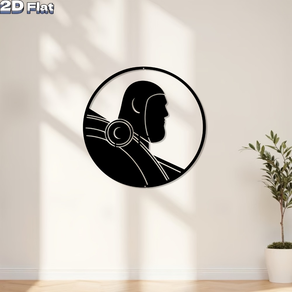 Tech Office Wall - 1 stuk moderne robot aluminium plaat