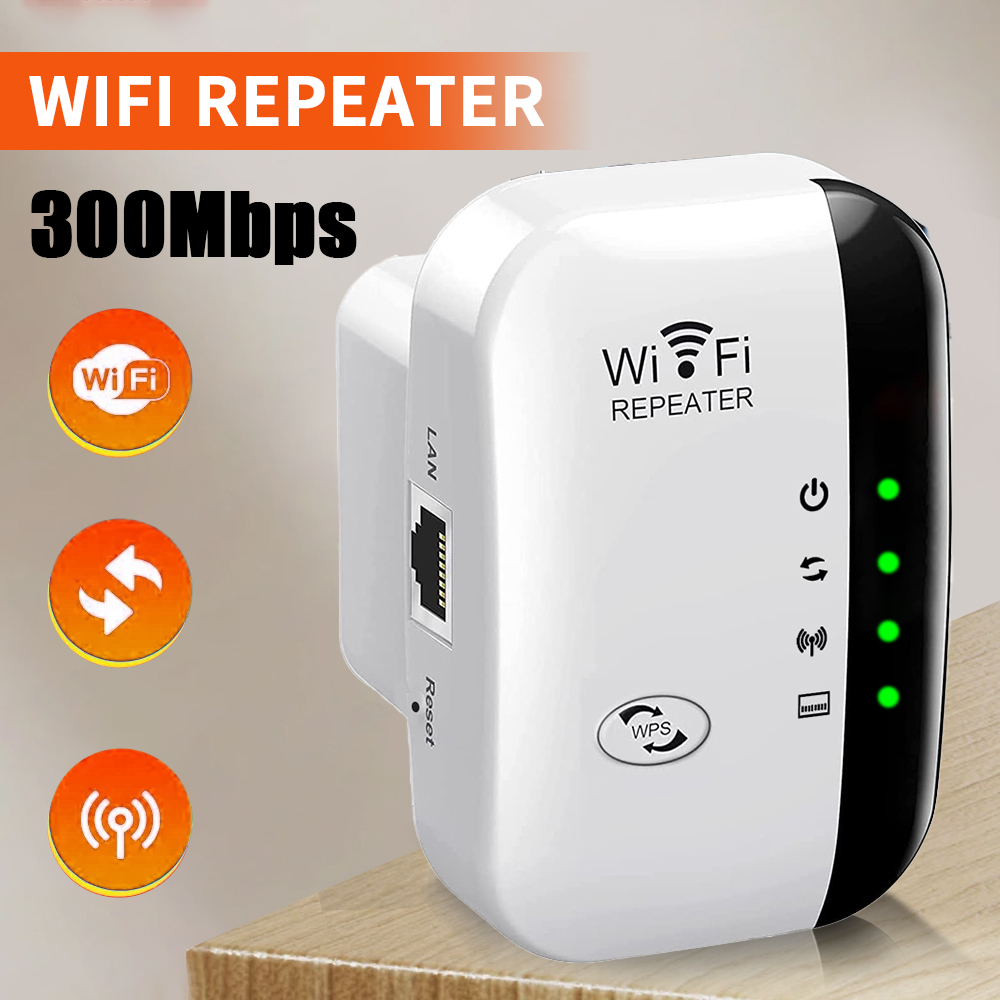 Wifi Range Extender - 2.4G draadloze WiFi-booster 300M bereikverlenger, hogesnelheidssignaalversterker