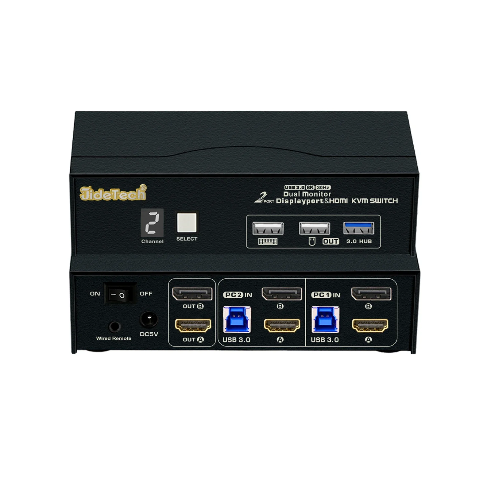 Kvm Switch Dual Monitor - Op voorraad JideTech 2 Computers 2