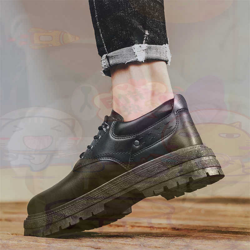 Tech Office Wear Women - Donker natuurlijk leer Mode-sneakers Tennis Herensneakers