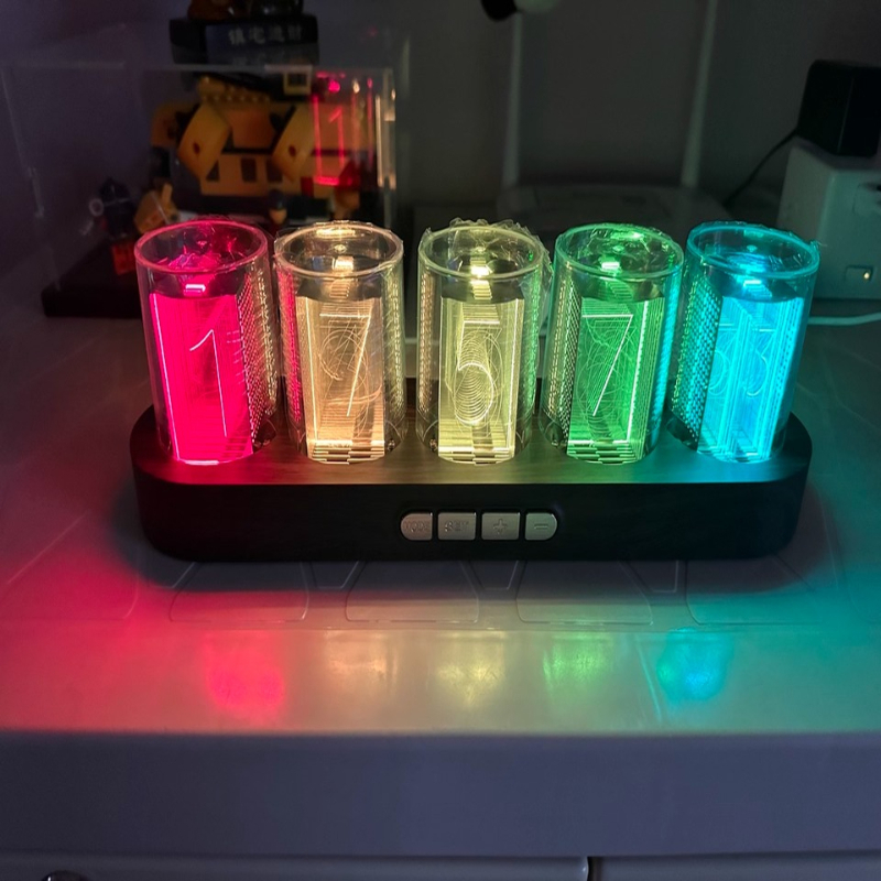 Tech Office Youtube - LED Nixie Tube Clock RGB Gaming