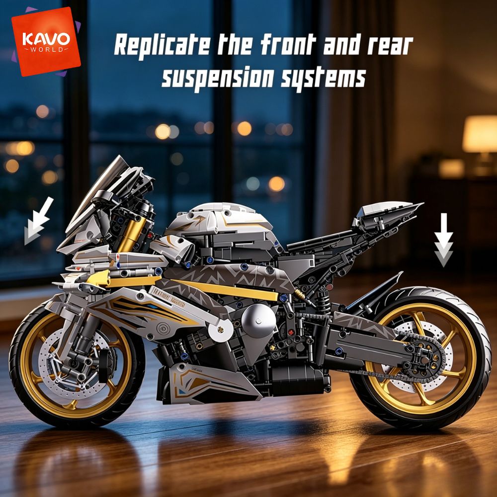 High Tech Office Room - KAVOWORLD 1:5 Grote Schaal Sportmotor Bouwstenen