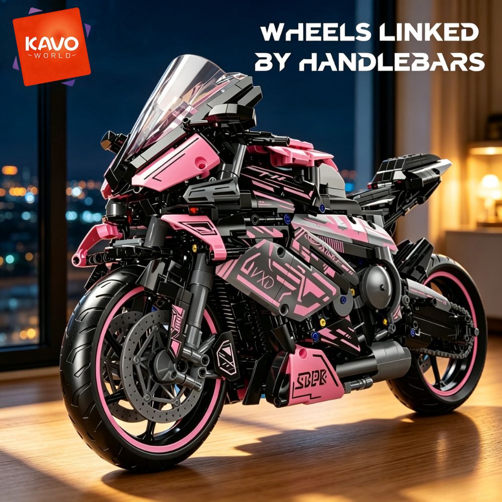 High Tech Office Room - KAVOWORLD 1:5 Grote Schaal Motorfiets Bouwstenen