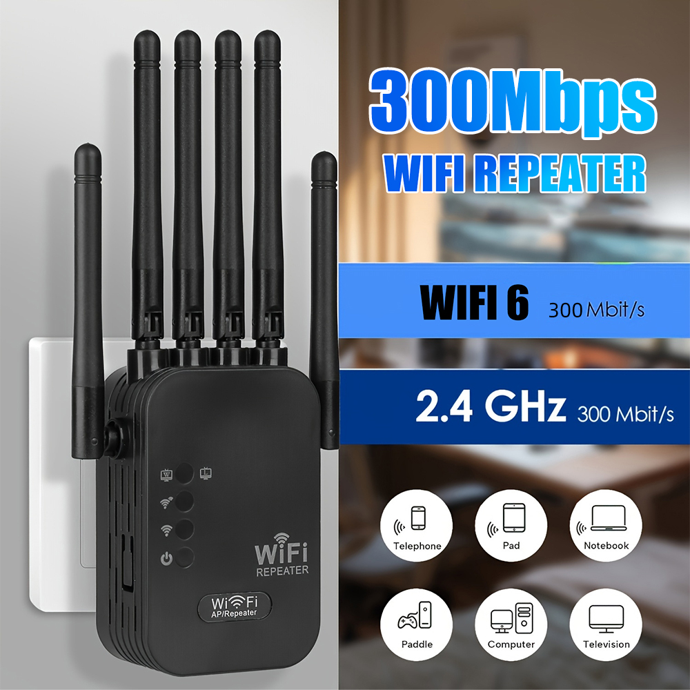 Hoogversterkende 300M WiFi-sig - Wifi Range Extender recensie en prijs