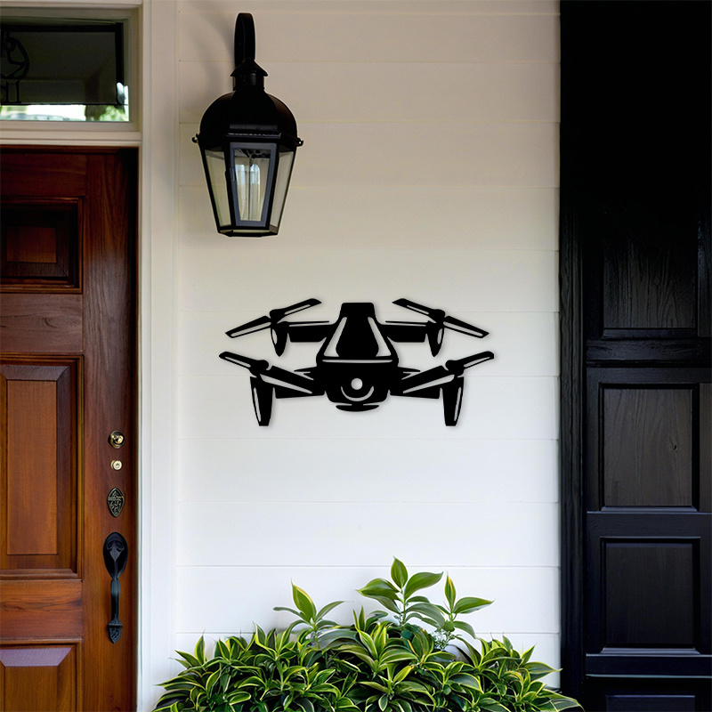 Drone Silhouette Metal Wall Ar - Tech Office Wall recensie en prijs