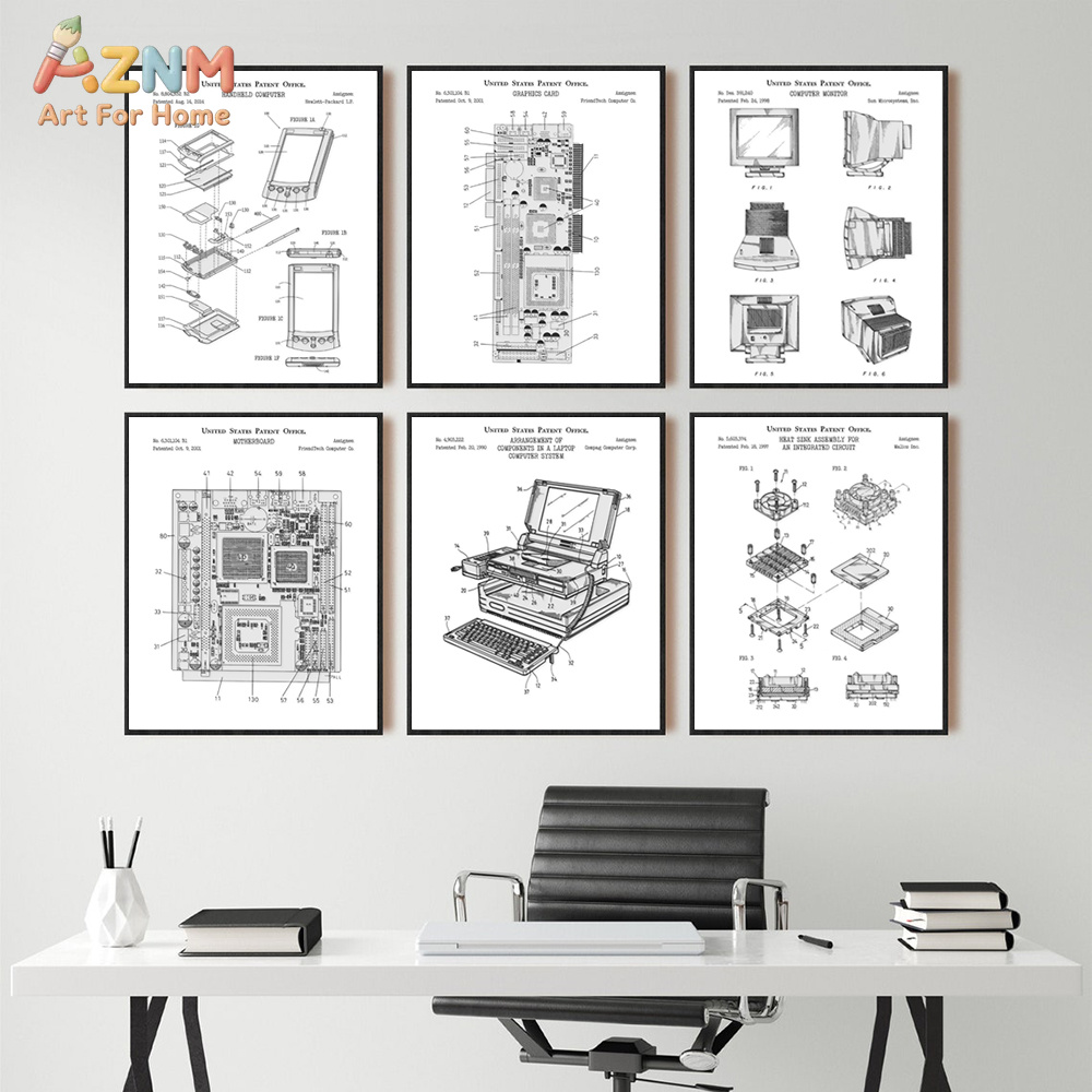 AZNM Computer Moederbord Paten - Tech Office Wall recensie en prijs