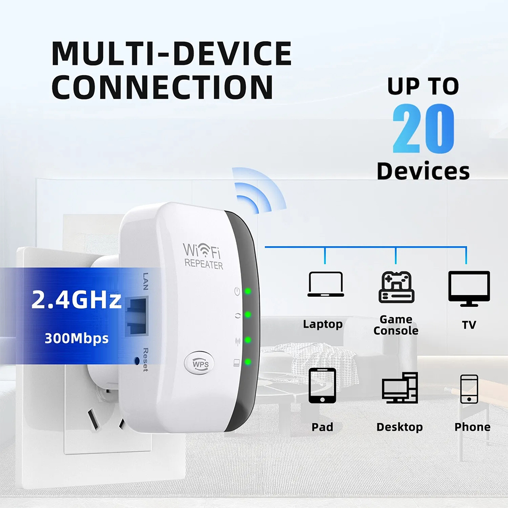 2.4G draadloze WiFi-booster 30 - Wifi Range Extender recensie en prijs
