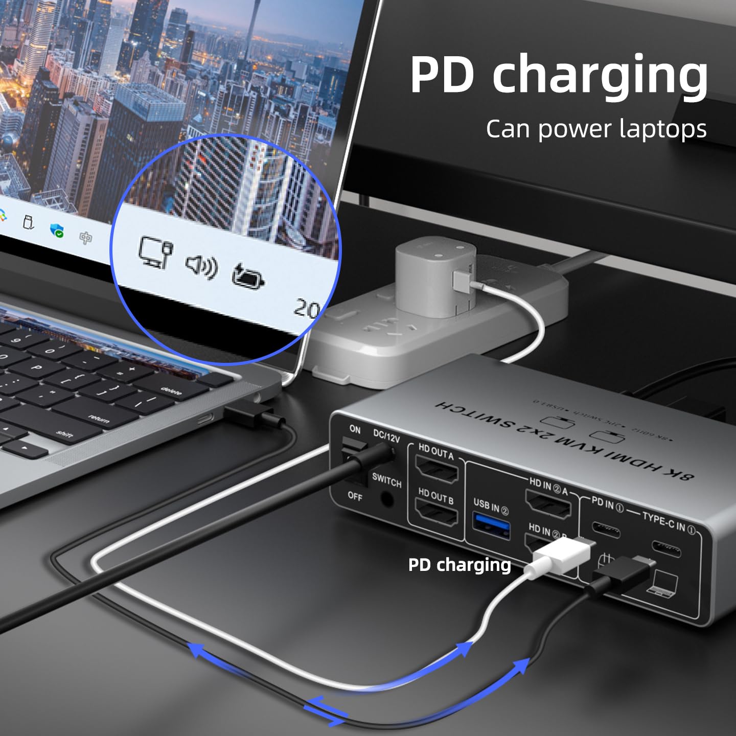 USB C HDMI DP KVM-schakelaar 2 - Kvm Switch Dual Monitor recensie en prijs