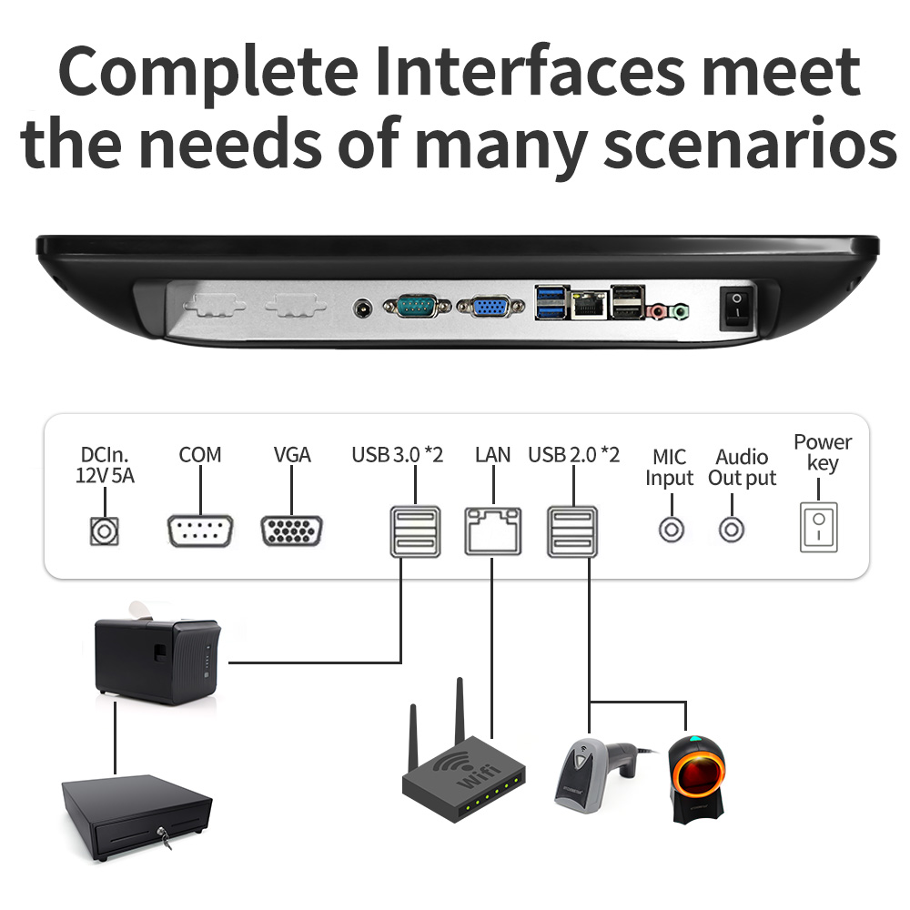 Desktop POS Computer Kassa Tou - Cash Drawer Pos recensie en prijs