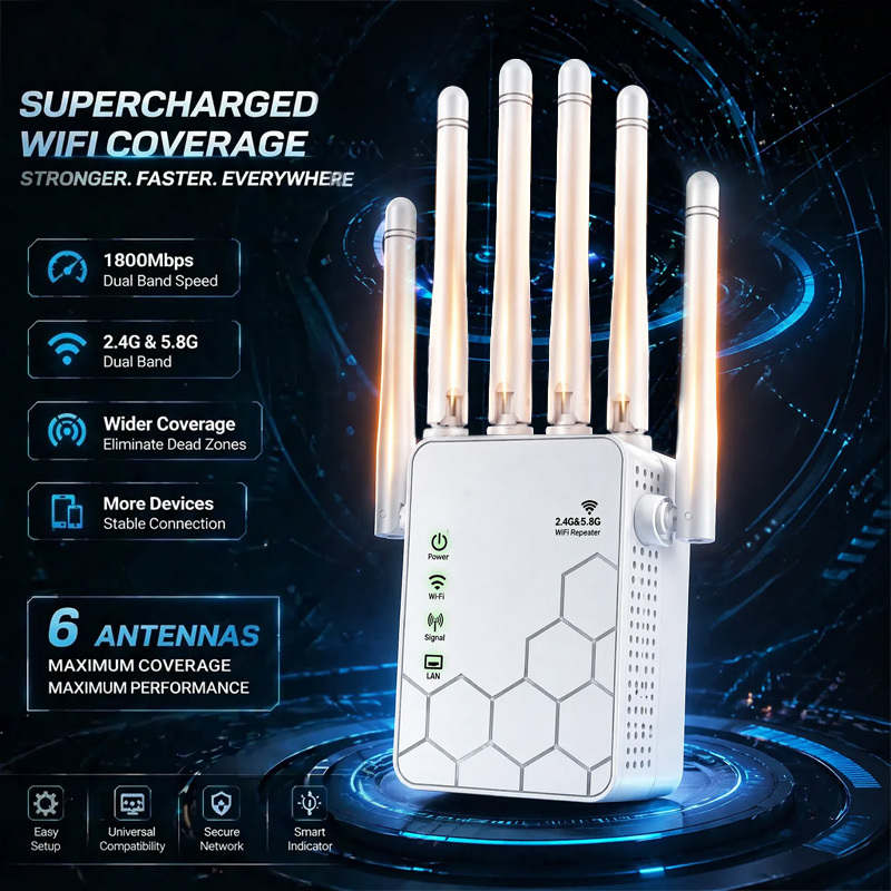 AX1800 WiFi 6 Extender Dual Ba - Wifi Range Extender recensie en prijs
