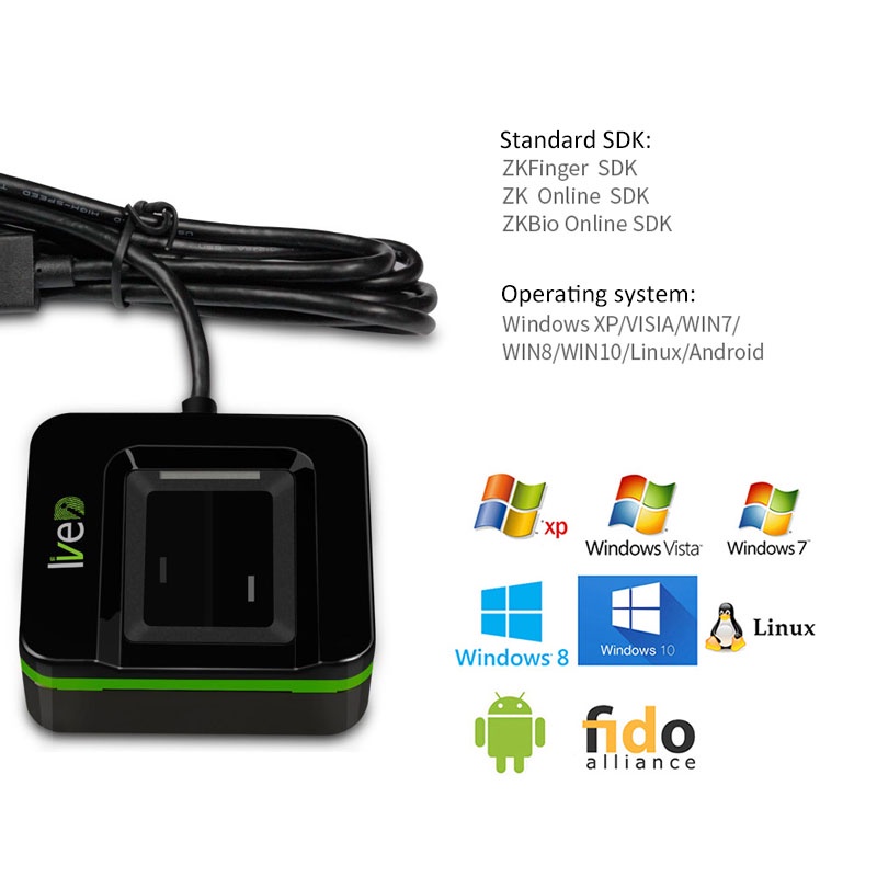 20R optische vingerafdrukscann - Fingerprint Reader Usb recensie en prijs