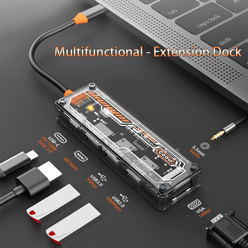 6-in-1 USB C Hub voor MacBook  - Docking Station Usb C recensie en prijs