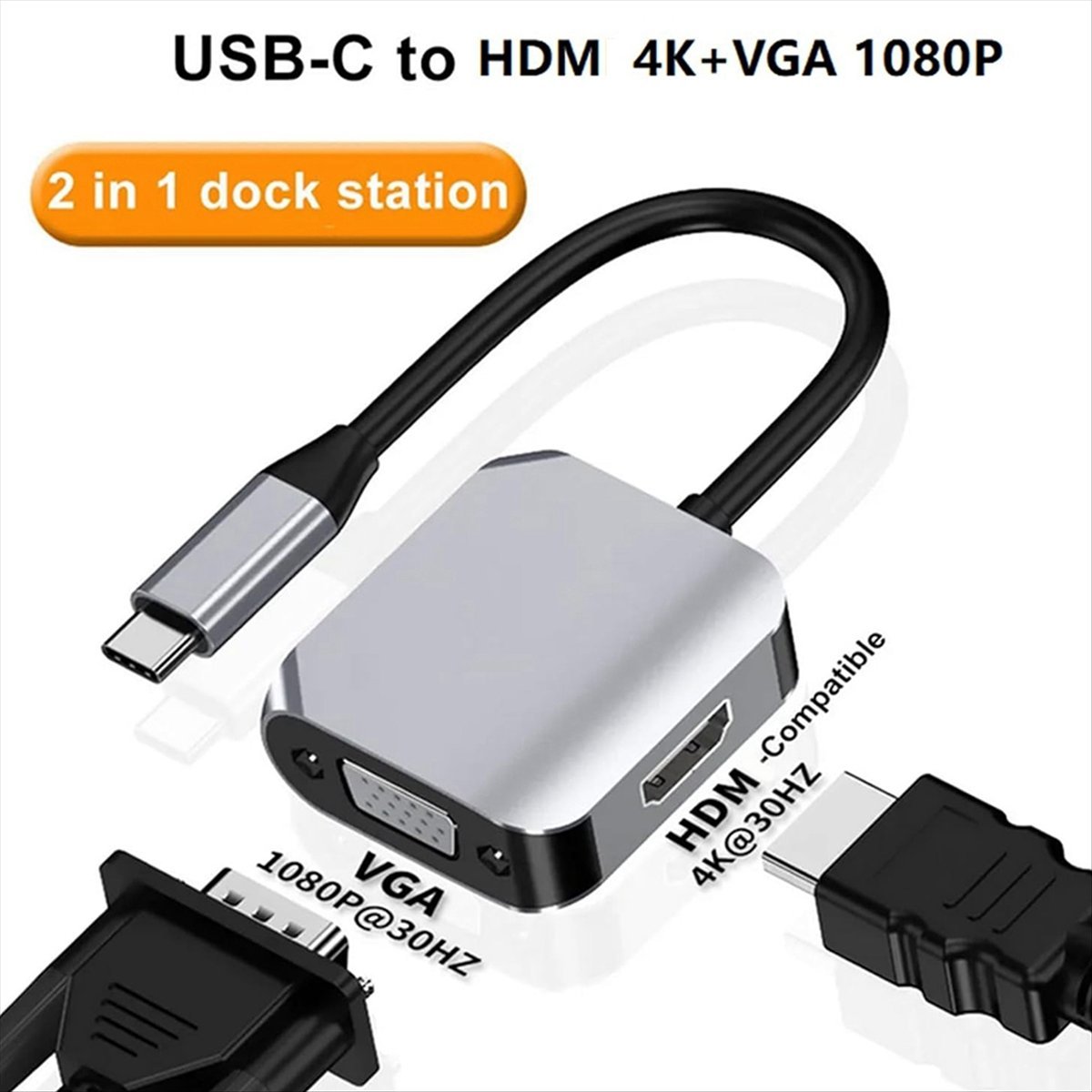 *A14E USB C dockingstation, 2- - Docking Station Usb C recensie en prijs