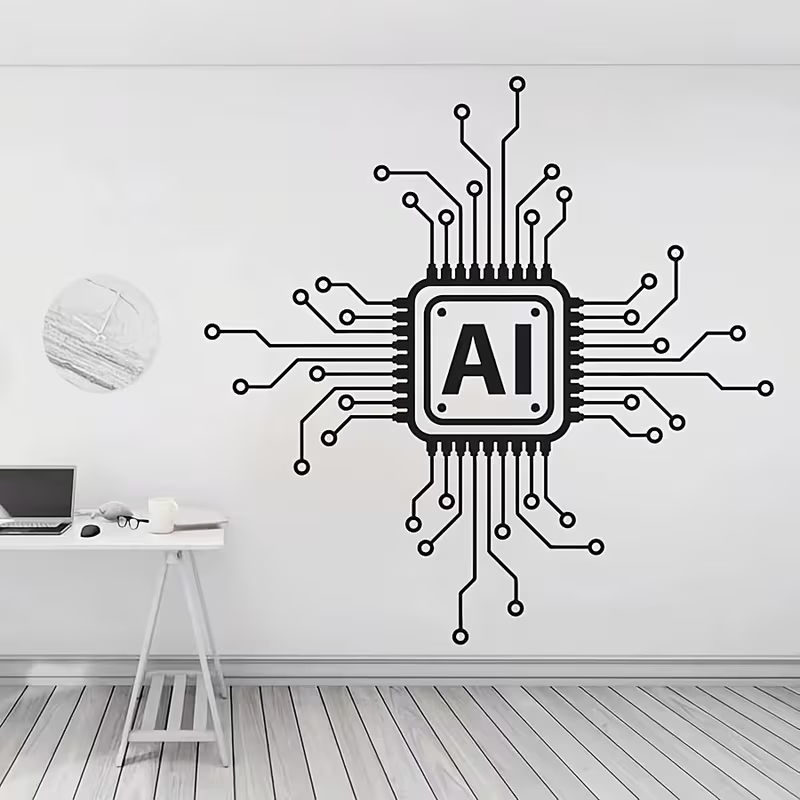 AI-technologie printplaat viny - Tech Office Wall recensie en prijs