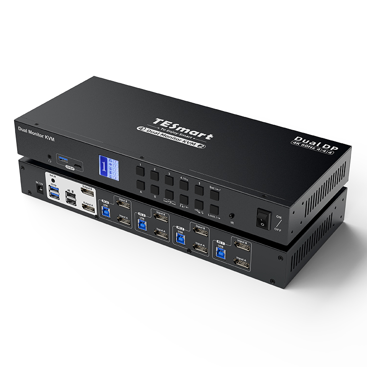 4-poorts Dual Monitor KVM Swit - Kvm Switch Dual Monitor recensie en prijs